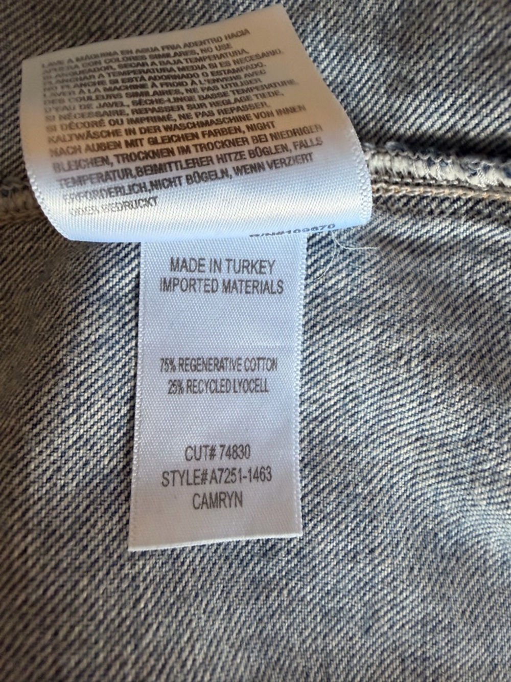 NWT AGOLDE Camryn Denim Shirt Jacket - Picture 10 of 11